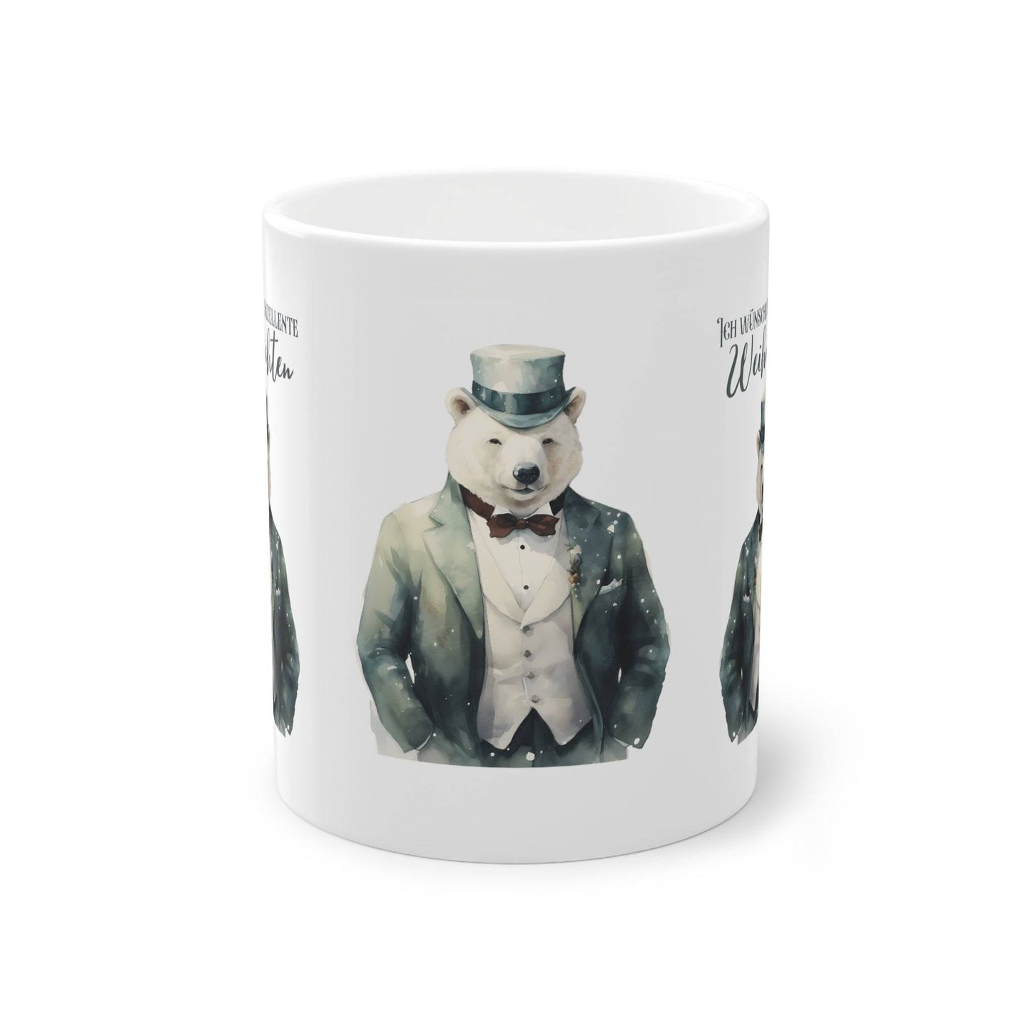 Motivtasse - Weihnachten - Tier im Anzug- Witzige Weihnachtstasse geschenk zu weihnachten für kollegen