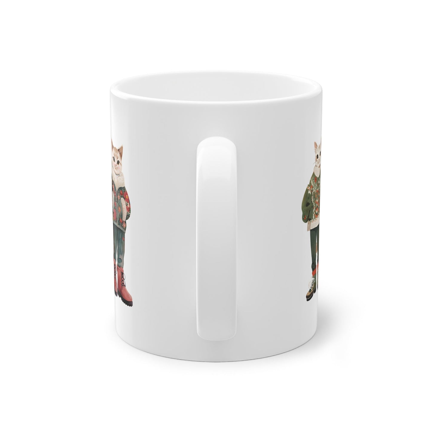 Weihnachtstasse Wichtelgeschenk für Katzenfans. Süsse Tasse für Katzenmamas oder Katzenpapas. Ideal auch als Geschenk zu Weihnachten für Freunde und Familie.