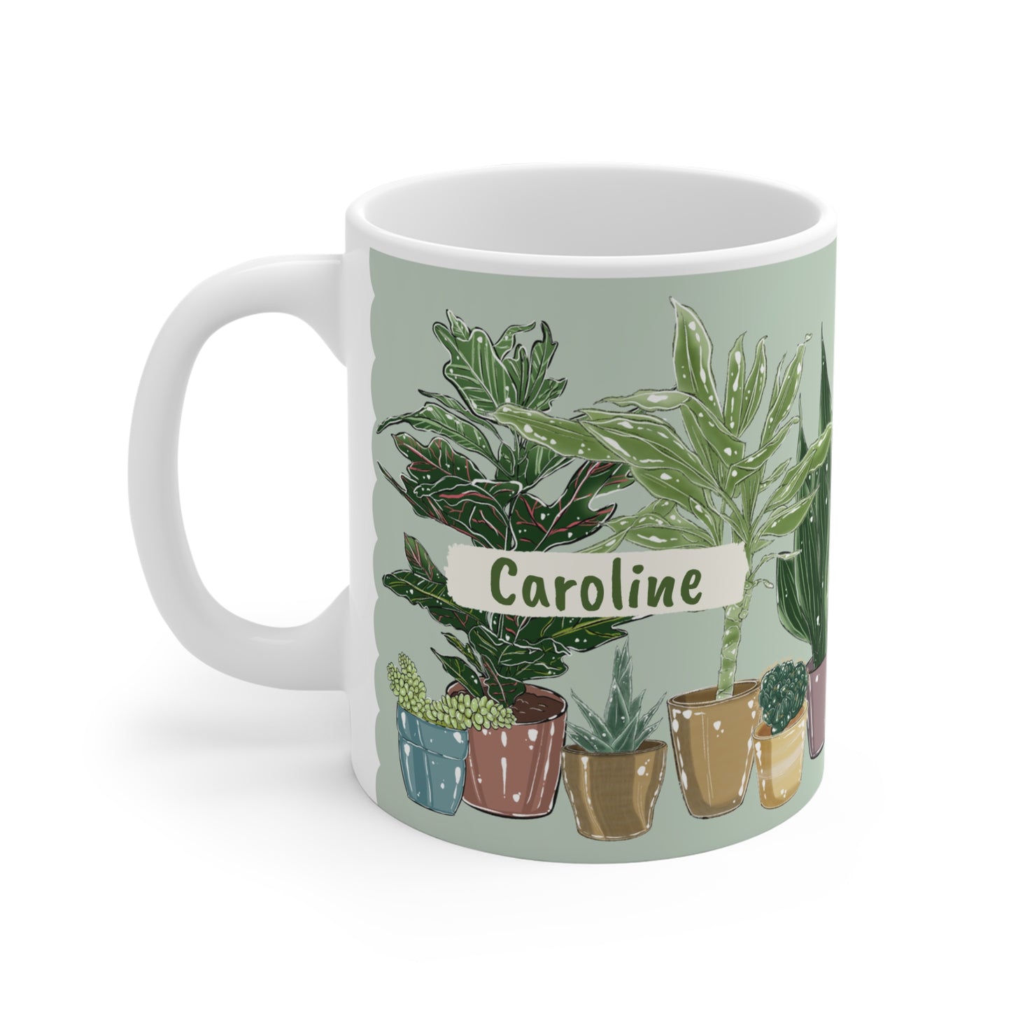Pflanzen Motivtasse - Tasse mit deinem Wunschnamen