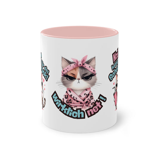 Lustige Tasse im bayerischen Dialekt – „Na! I hob koane Zeit für dei Scheißdreck!“ – Witziges Geschenk