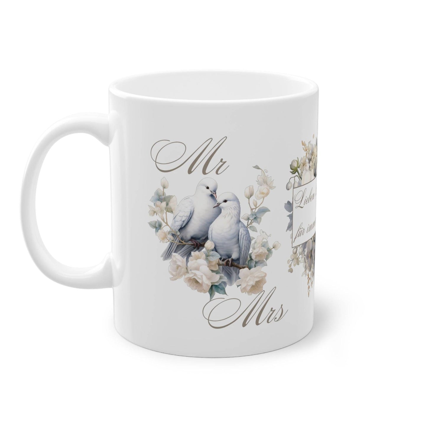 Geschenk zur Hochzeit auch lgbtqai+ Hübsche Tasse mit Hochzeitsmotiv mr & mr. mrs &mrs. mr & mrs. Persönliches Geschenk