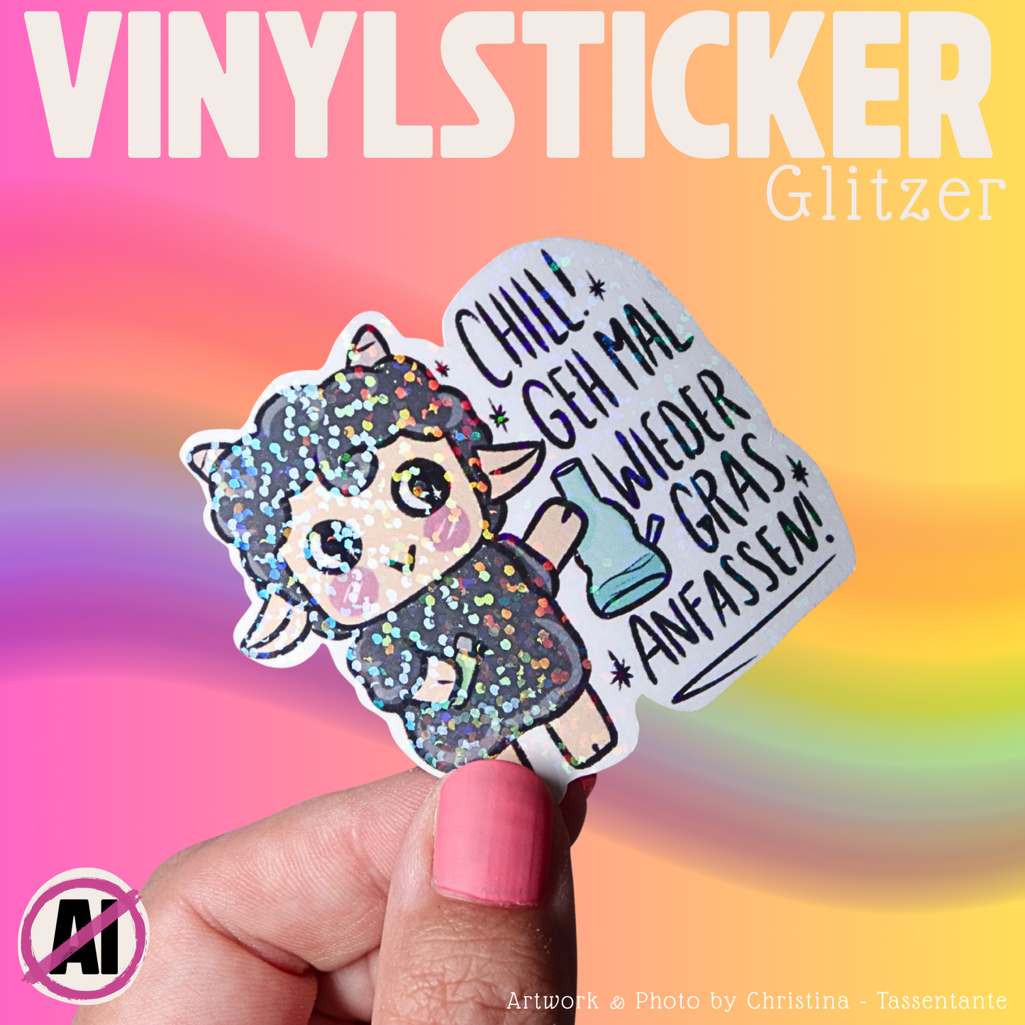 Chill mal - Vinyl Sticker