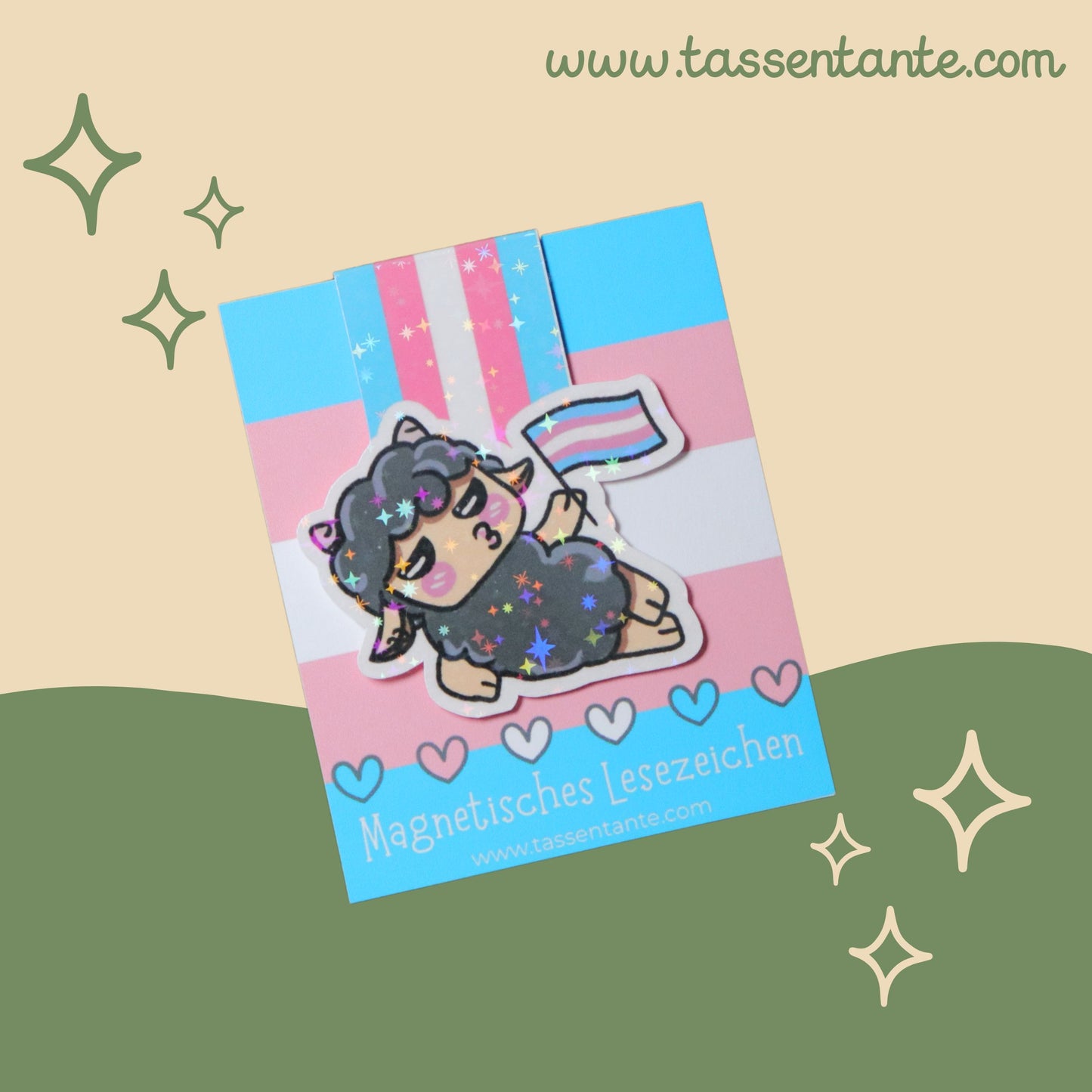 Magnetisches Lesezeichen - Trans Sheep