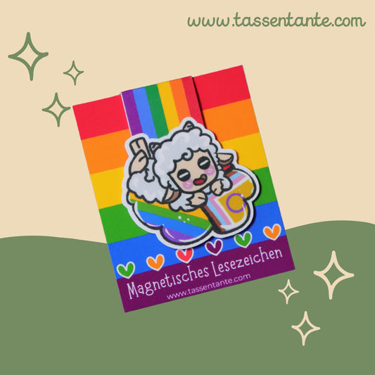 Magnetisches Lesezeichen - Pride Sheep