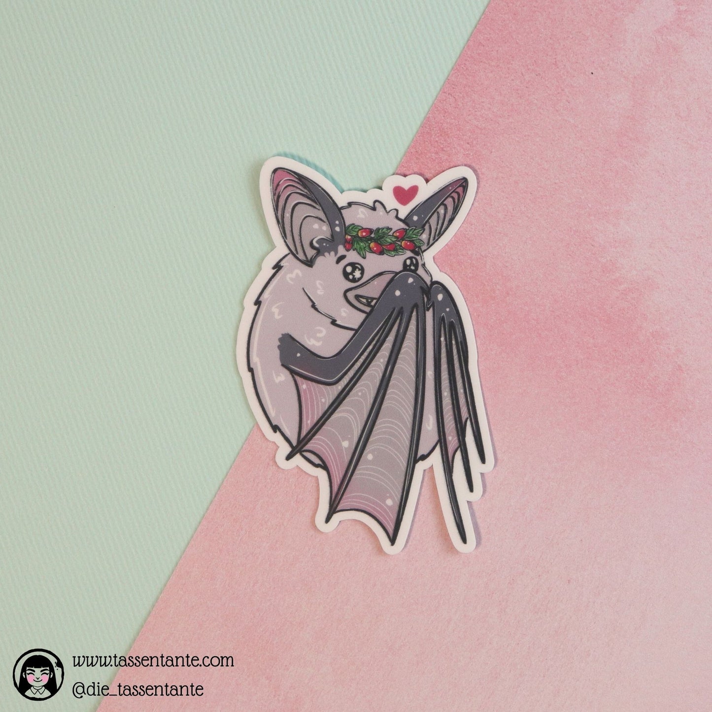 Sticker - Fledermaus Kunigunde - Princess - XL