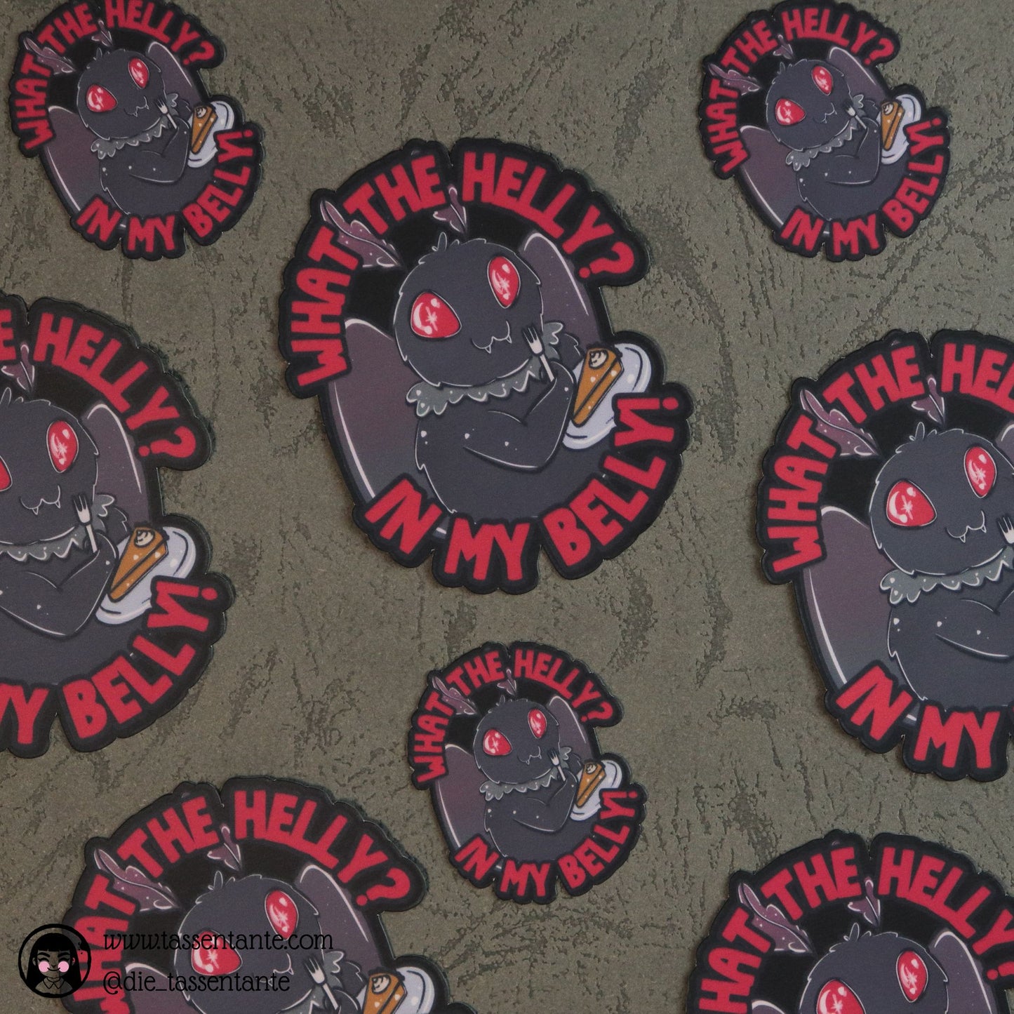 Sticker Mothman - What the helly