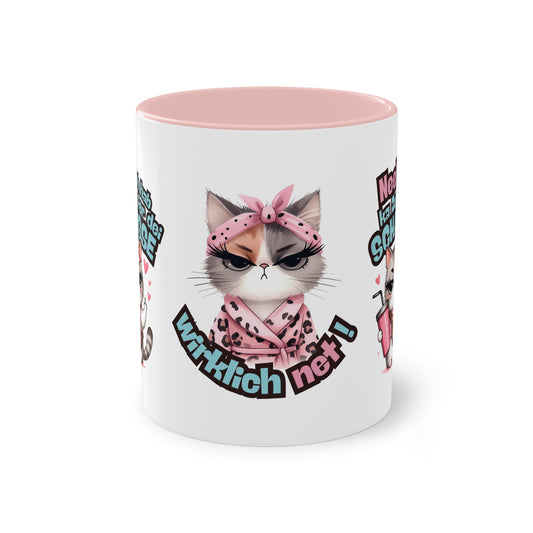 Lustige Tasse im hessischen Dialekt – „Nee! I hab ka Zeit fer dei Schaisse!“ – Witziges Geschenk für Hessen