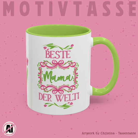 Beste Mama der Welt Tasse - Geschenk für Mama zum Muttertag oder Geburtstag - Liebevolle Überraschung von Tochter, Sohn oder Enby