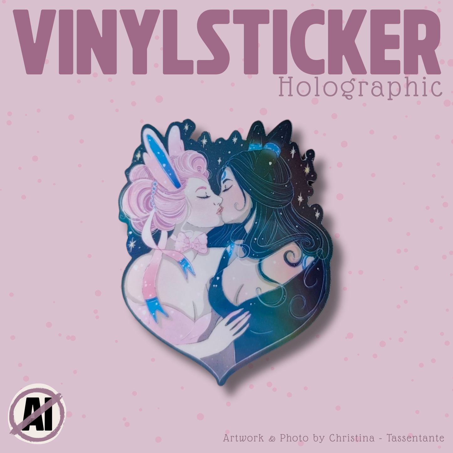 Lovers Art Print & Vinylsticker Bundle