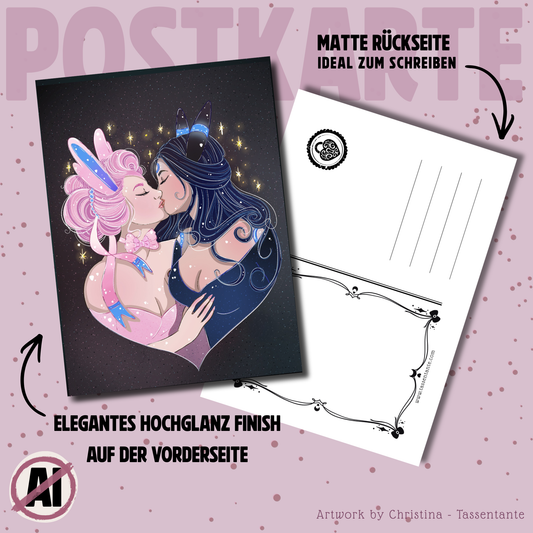 Lovers Art Print & Vinylsticker Bundle