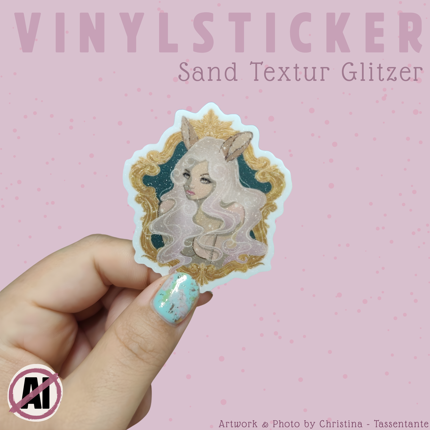 Sandglitzer - Vinylsticker - Honey Bun