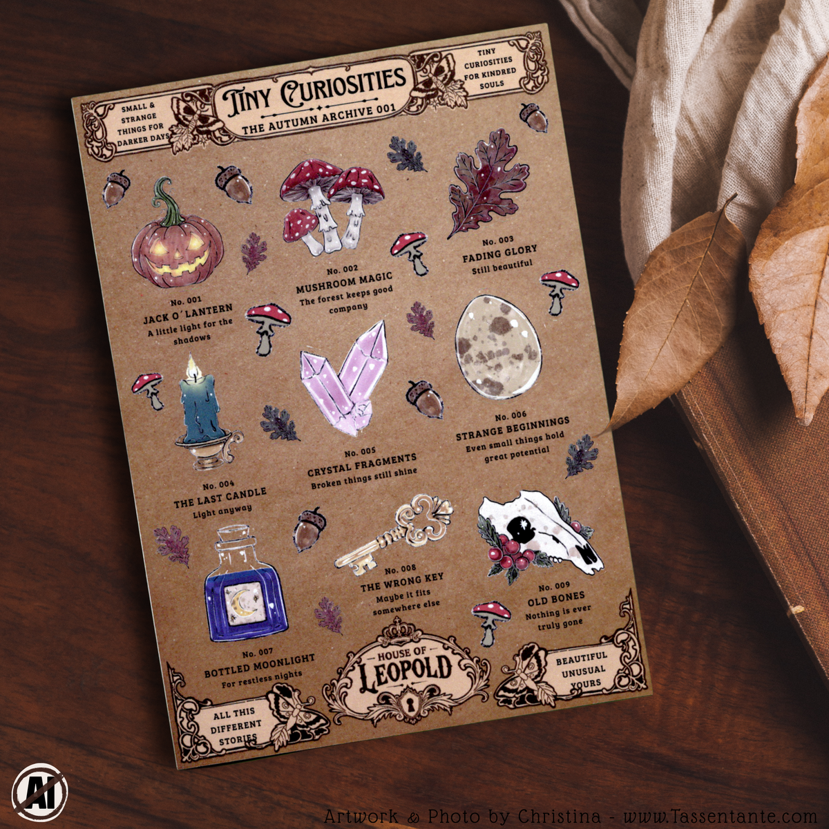 House of Leopold - Journal Sticker Sheet - A6 - The Archive 001