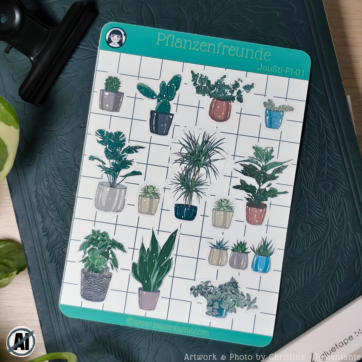 Journal Sticker Sheet - Pflanzenfreunde 1 - Plant Planner Sticker