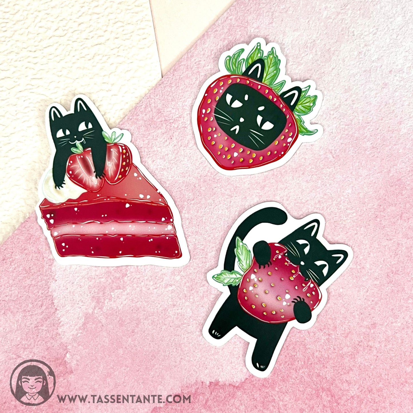 Sticker Set - Strawberry party