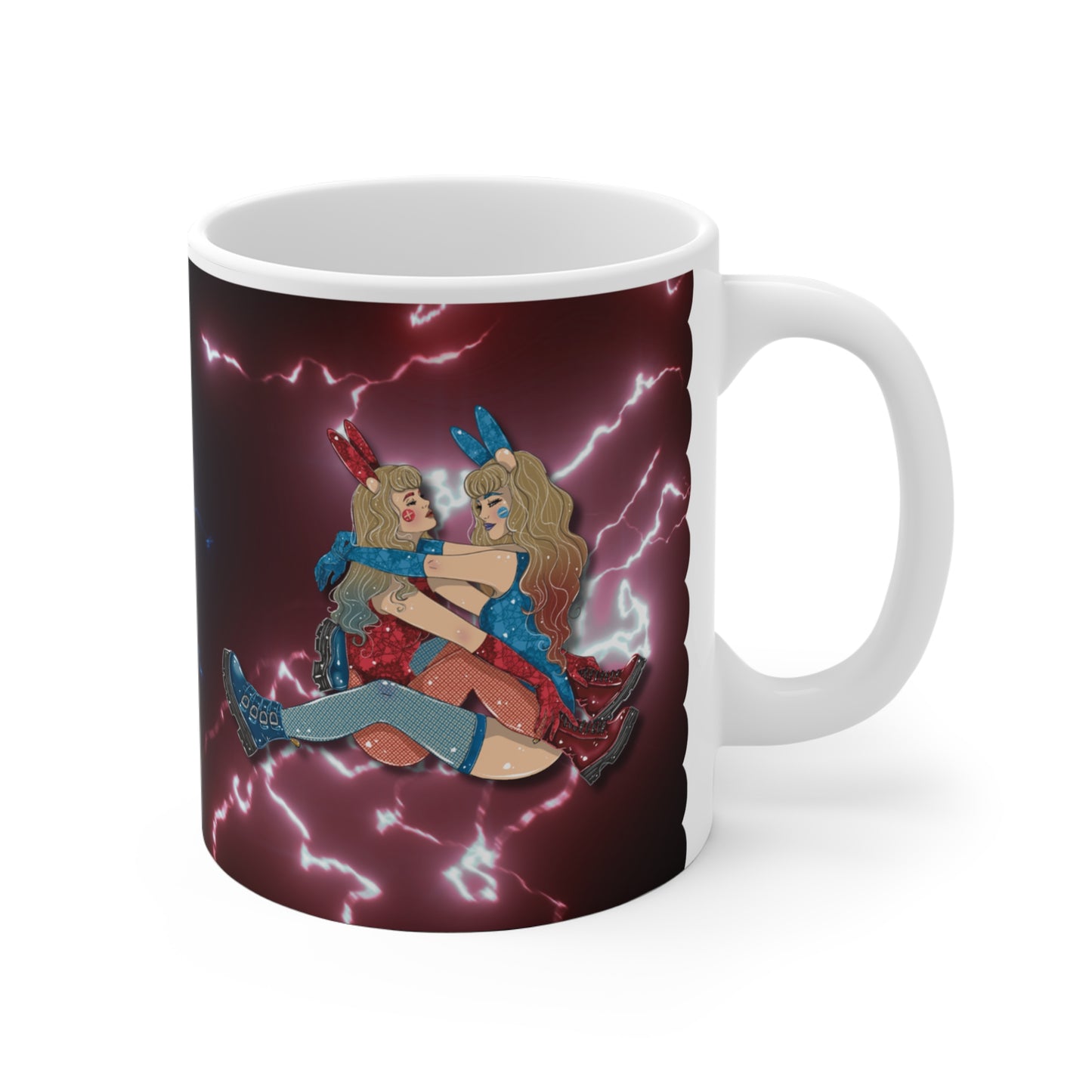 Motivtasse Bunny Girls - Geschenk Jahrestag, Geburtstag, Coming Out