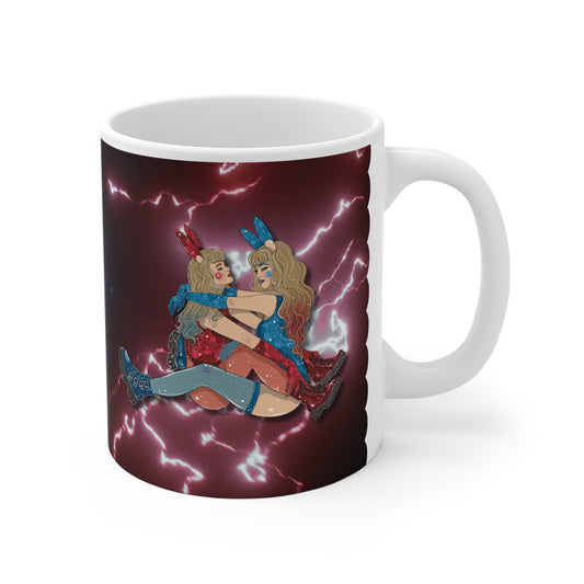 Motivtasse Bunny Girls - Geschenk Jahrestag, Geburtstag, Coming Out