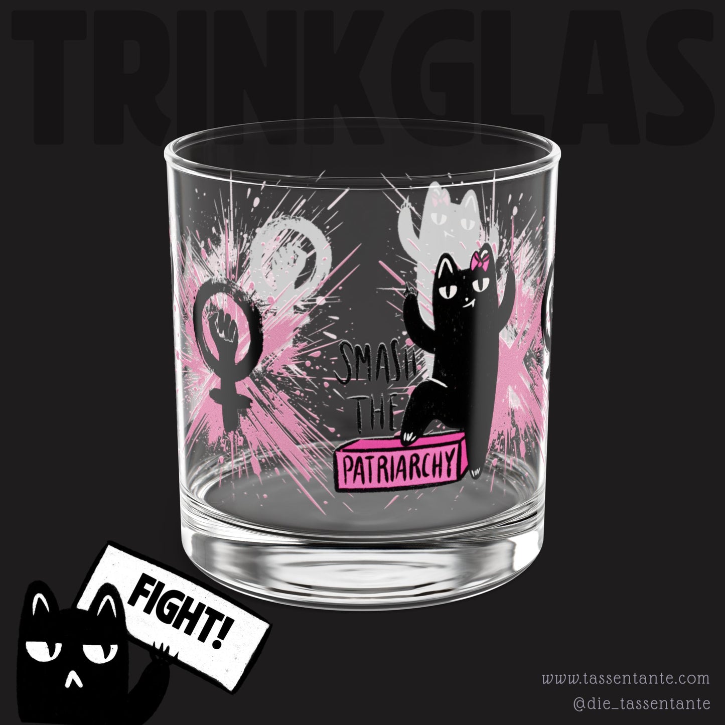 Trinkglas - Smash the Patriarchy