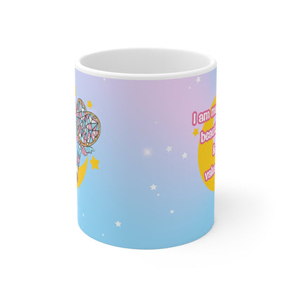 Trans Pride Tasse | Magical Girl Mug | LGBTQ Geschenk | Spülmaschinenfest | 330ml Keramik | Affirmation Design