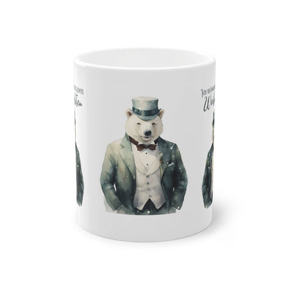 Motivtasse - Weihnachten - Tier im Anzug- Witzige Weihnachtstasse geschenk zu weihnachten für kollegen