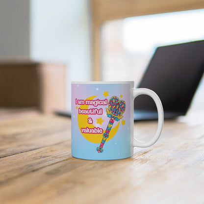 Pan Pride Tasse | Magical Girl Mug | LGBTQ Geschenk | Spülmaschinenfest | Keramik 330ml | Affirmation, pride Geschenk