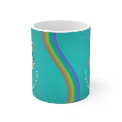 LGBTQ Tasse mit niedlichem Katzenmotiv - Geschenk Coming Out, Geburtstag, Jahrestag