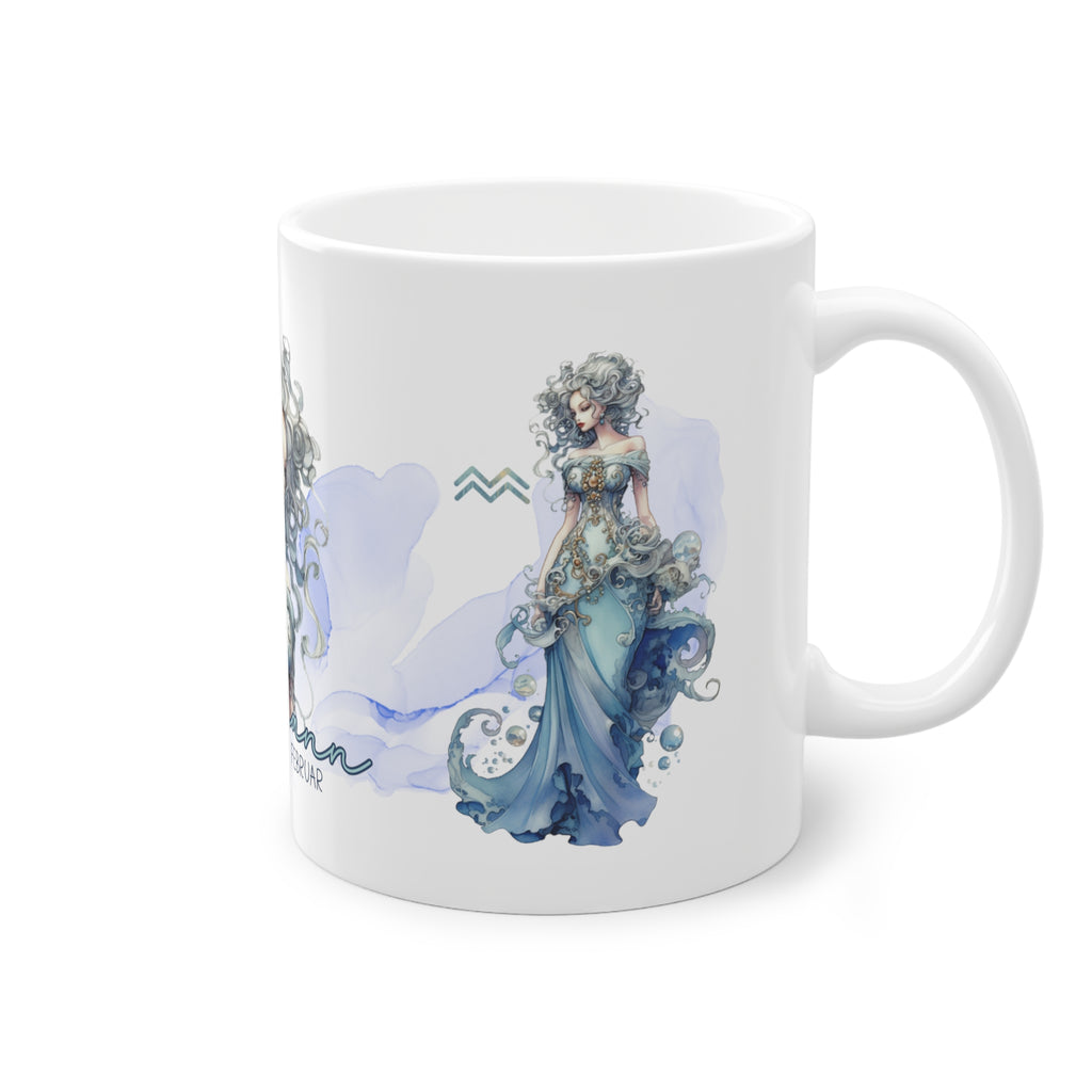 Unsere wunderschöne Motivtasse Wassermann, das perfekte Geschenk für alle im Sternzeichen Wassermann. Mit fantasievollem All-Over Print, ist sie ein Hingucker.