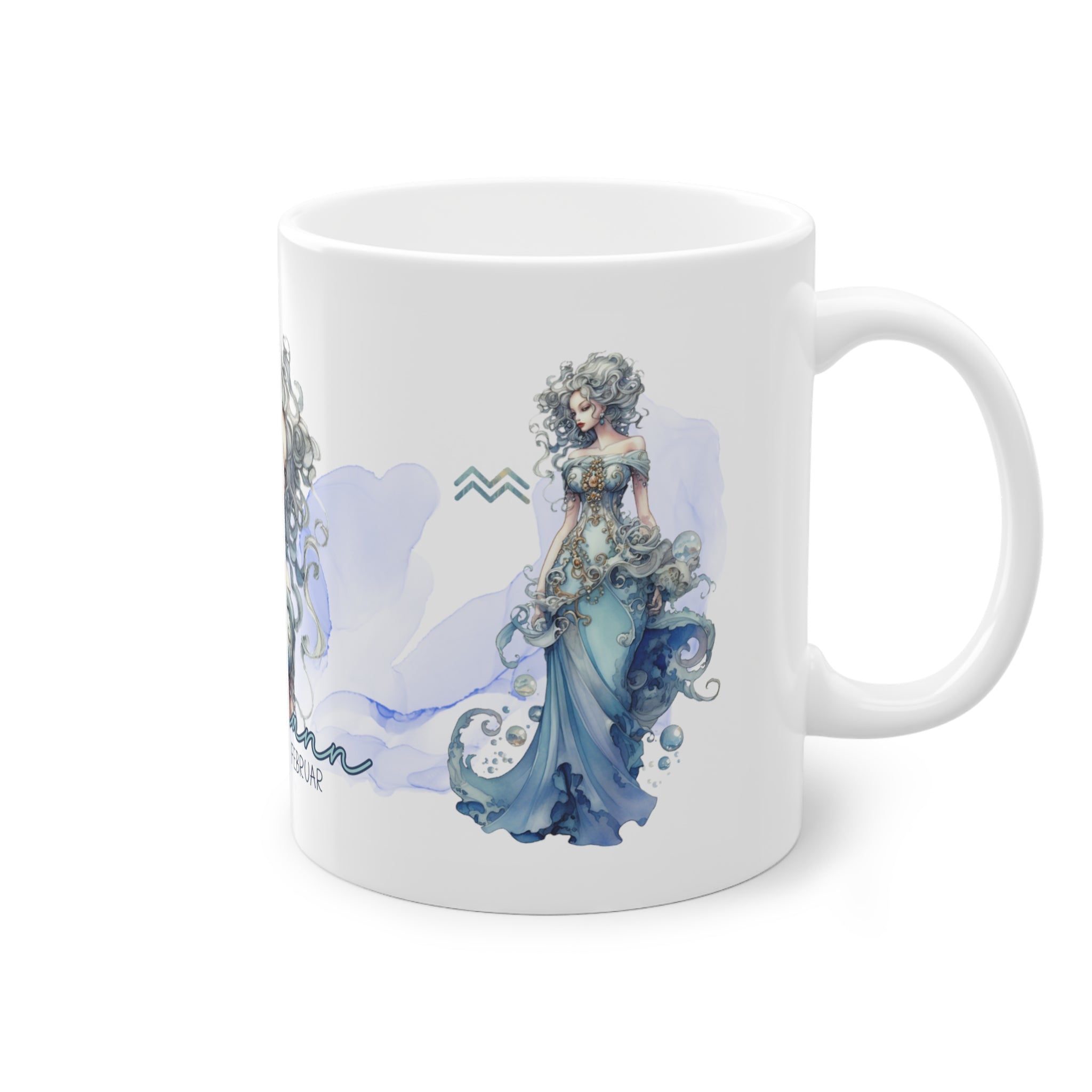 Unsere wunderschöne Motivtasse Wassermann, das perfekte Geschenk für alle im Sternzeichen Wassermann. Mit fantasievollem All-Over Print, ist sie ein Hingucker.