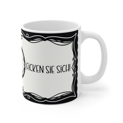 Motivtasse Leopold, Tasse, witzig & sarkastisch, ficken Sie sich