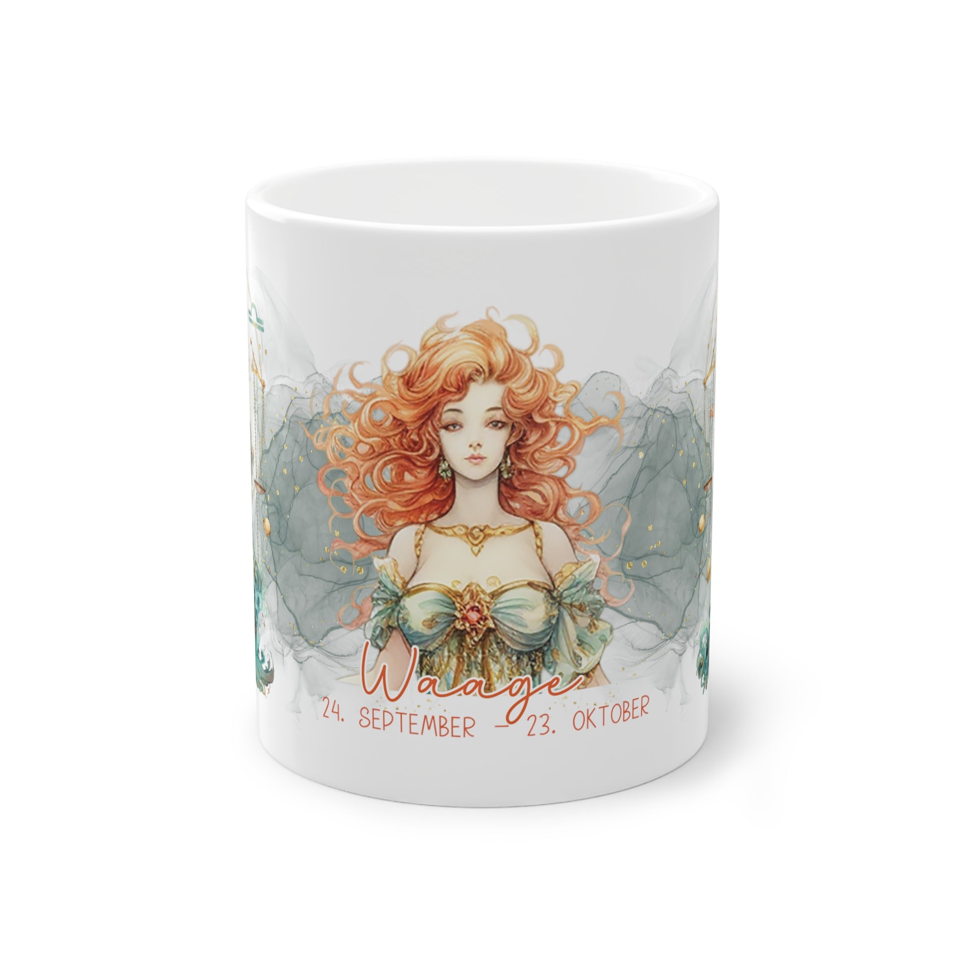 Unsere wunderschöne Motivtasse Waage, das perfekte Geschenk für alle im Sternzeichen Waage. Mit fantasievollem All-Over Print, ist sie sicher ein Hingucker.