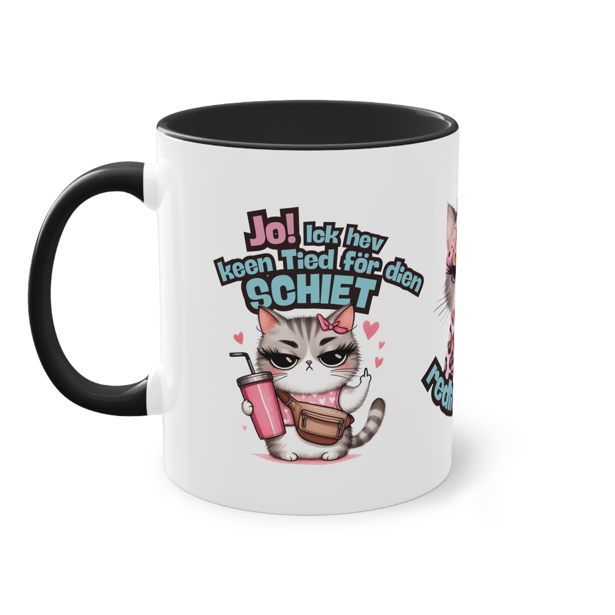 Lustige Tasse im Plattdeutschen Dialekt – „Jo! Ick hev keen Tied för dien Schiet!“ – Witziges Geschenk für Nordlichter