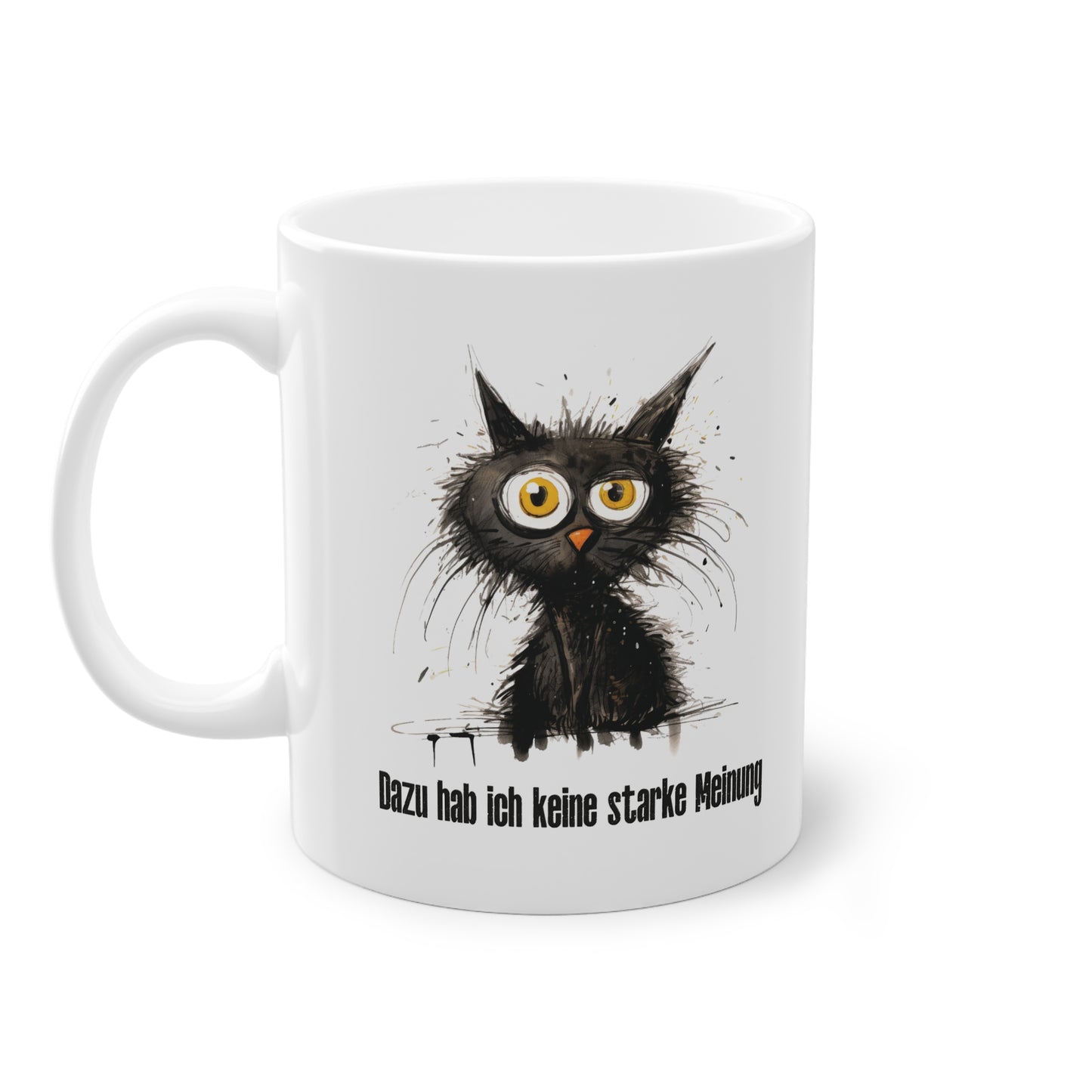 Entdecken Sie die perfekte Sprüche Tasse - Sarkastische Bürotasse mit schwarzer Katze. Ideal auch als Wichtelgeschenk für Kollegen oder als Anspielung