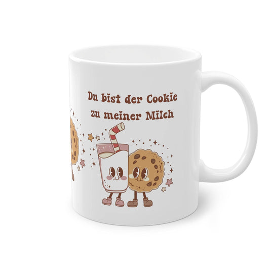 Hier kommt unsere herzerwärmende Paar- oder Freundschaftstasse die mit einem süßen Motiv von Milch und Cookie verziert ist und den liebevollen Text trägt: "Du bist der Cookie zu meiner Milch". Das ideale Geschenk für Freunde zu Weihnachten. Diese Tasse ist nicht nur ein witziges Accessoire für deine Kaffeepause, sondern auch ein liebevolles Geschenk für Freunde zu Weihnachten.