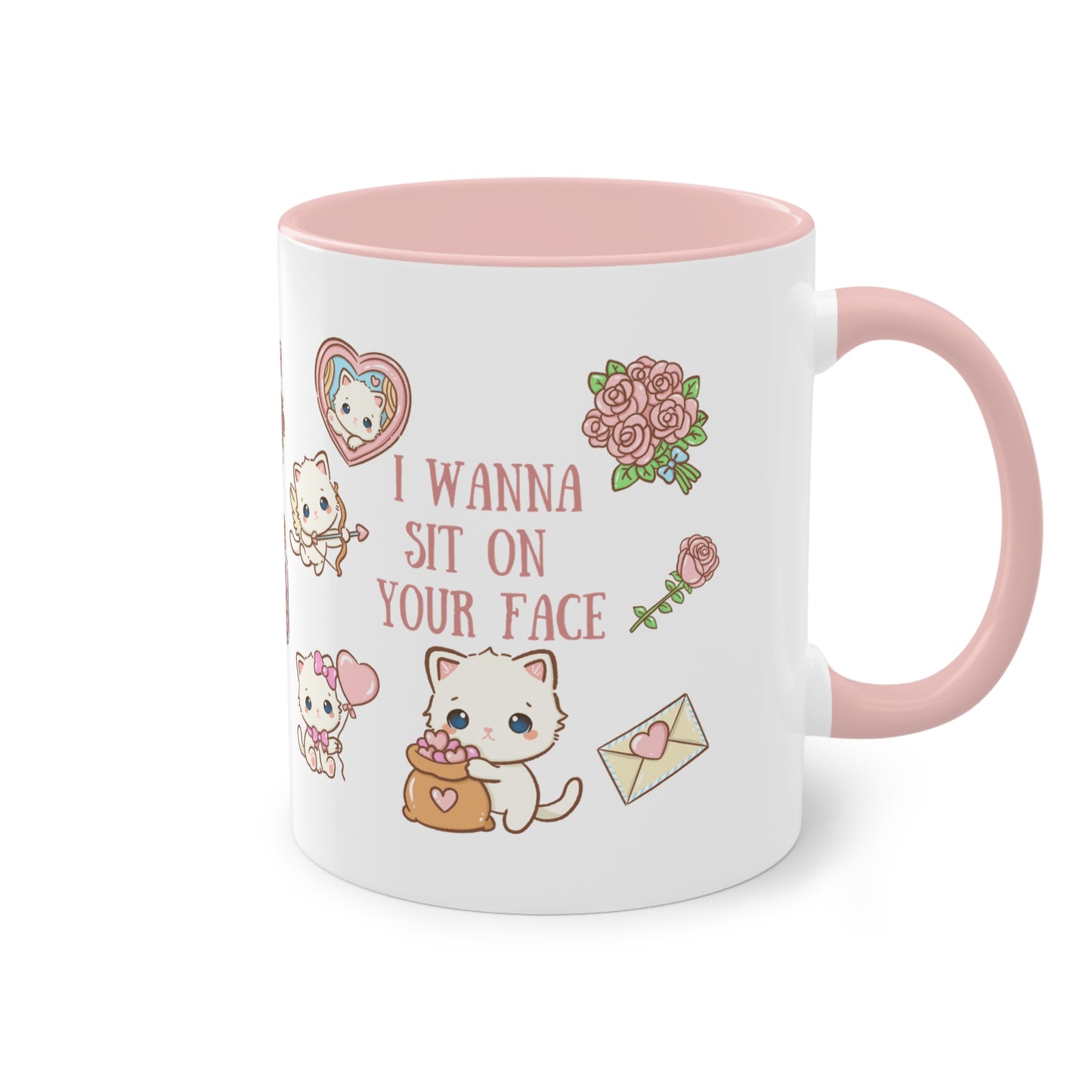 Freche Tasse "I wanna sit on your face"