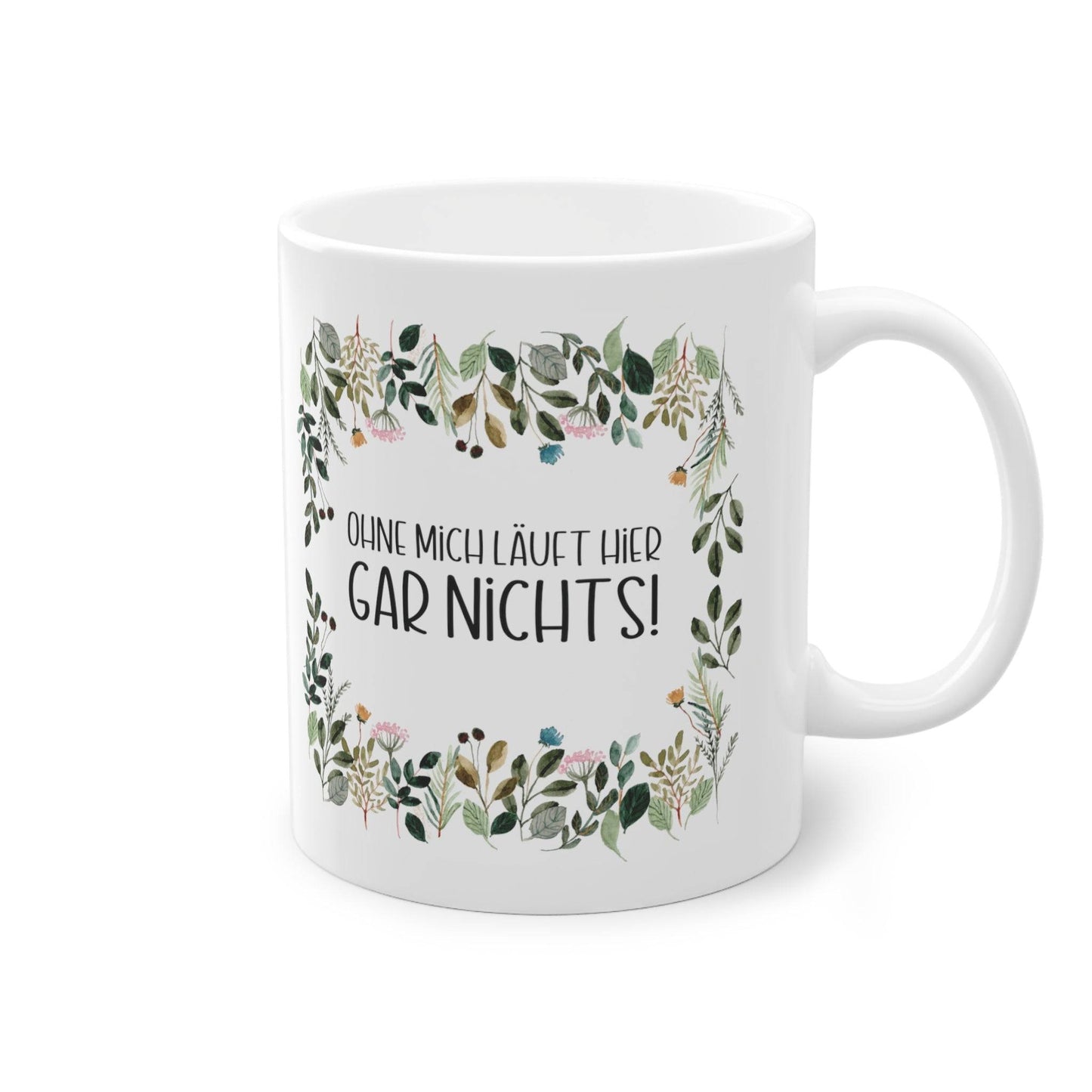 witzige sarkastische Tasse geschenk mit blumen motiv