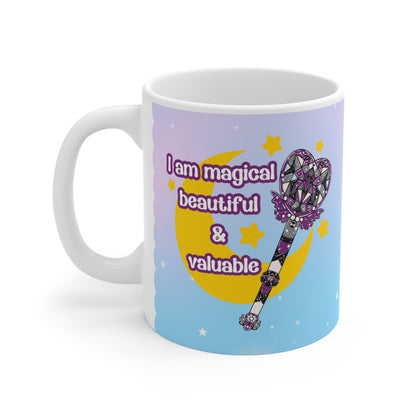 Asexuell Pride Tasse | Magical Girl Mug |LGBTQ Geschenk | Spülmaschinenfest | 330ml Keramik | Affirmation  Kurzbeschreibung, pride Geschenk