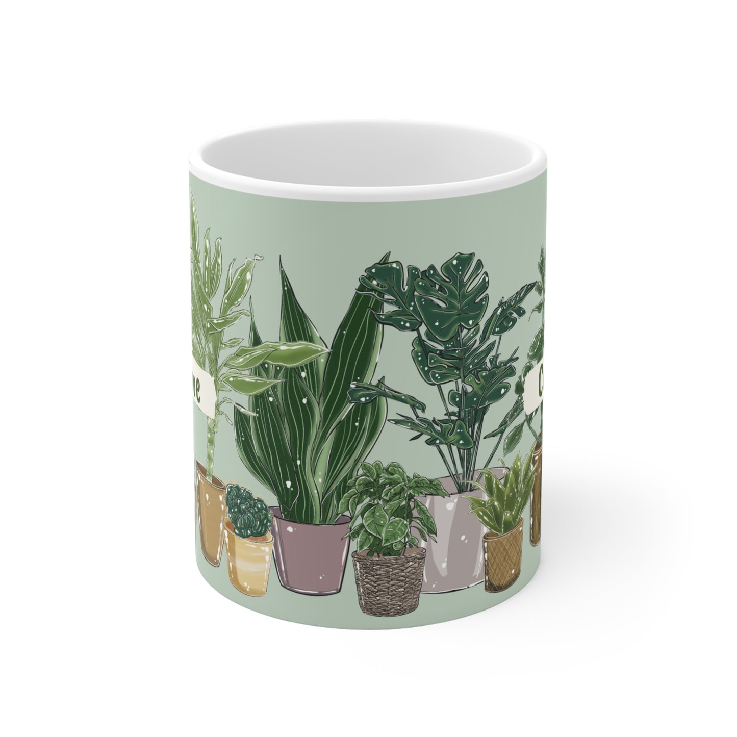 Pflanzen Motivtasse -  Tasse mit deinem Wunschnamen
