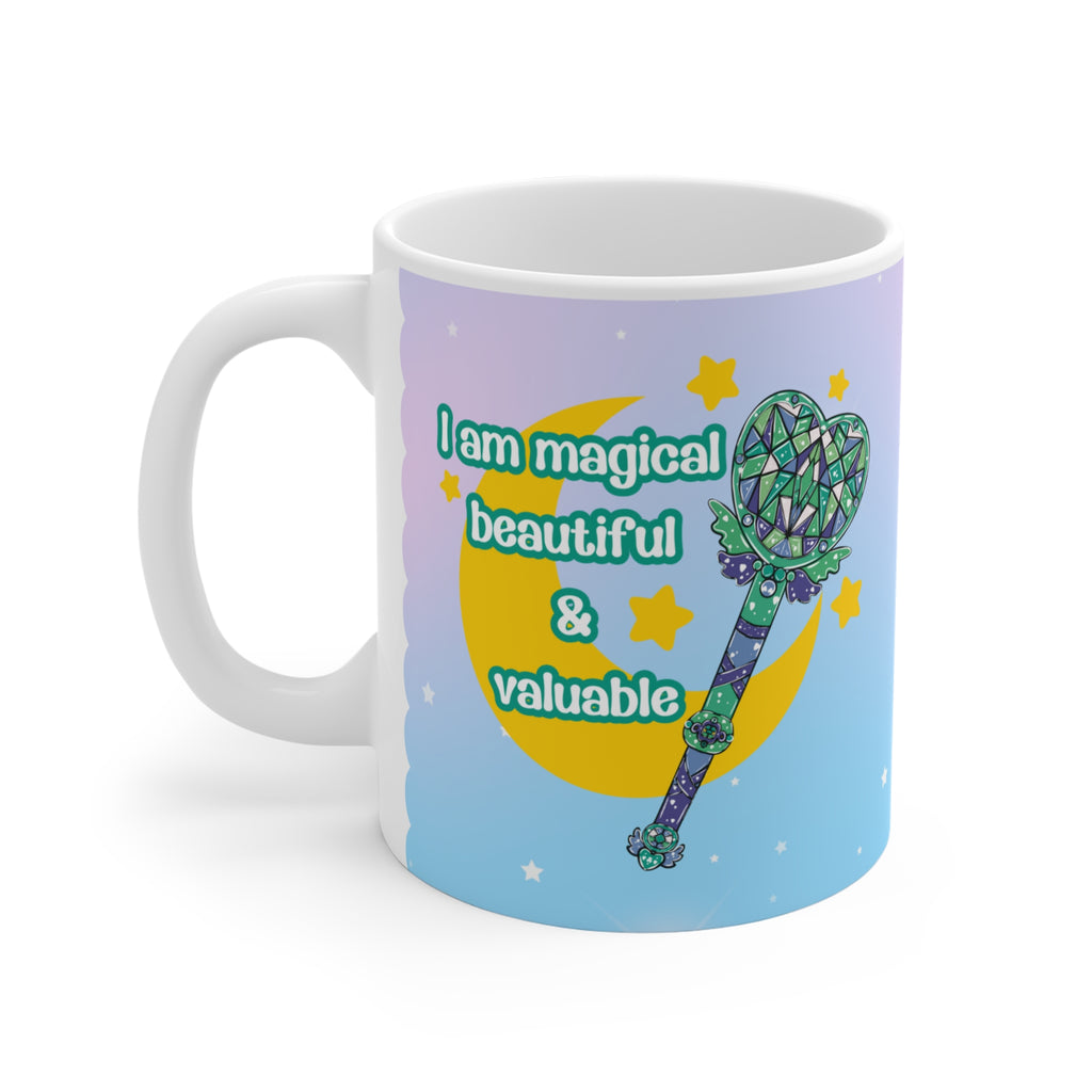 Gay Pride Tasse | Magical Girl Mug | LGBTQ Geschenk | Spülmaschinenfest | Keramik 330ml | Regenbogen Liebe, pride Geschenk