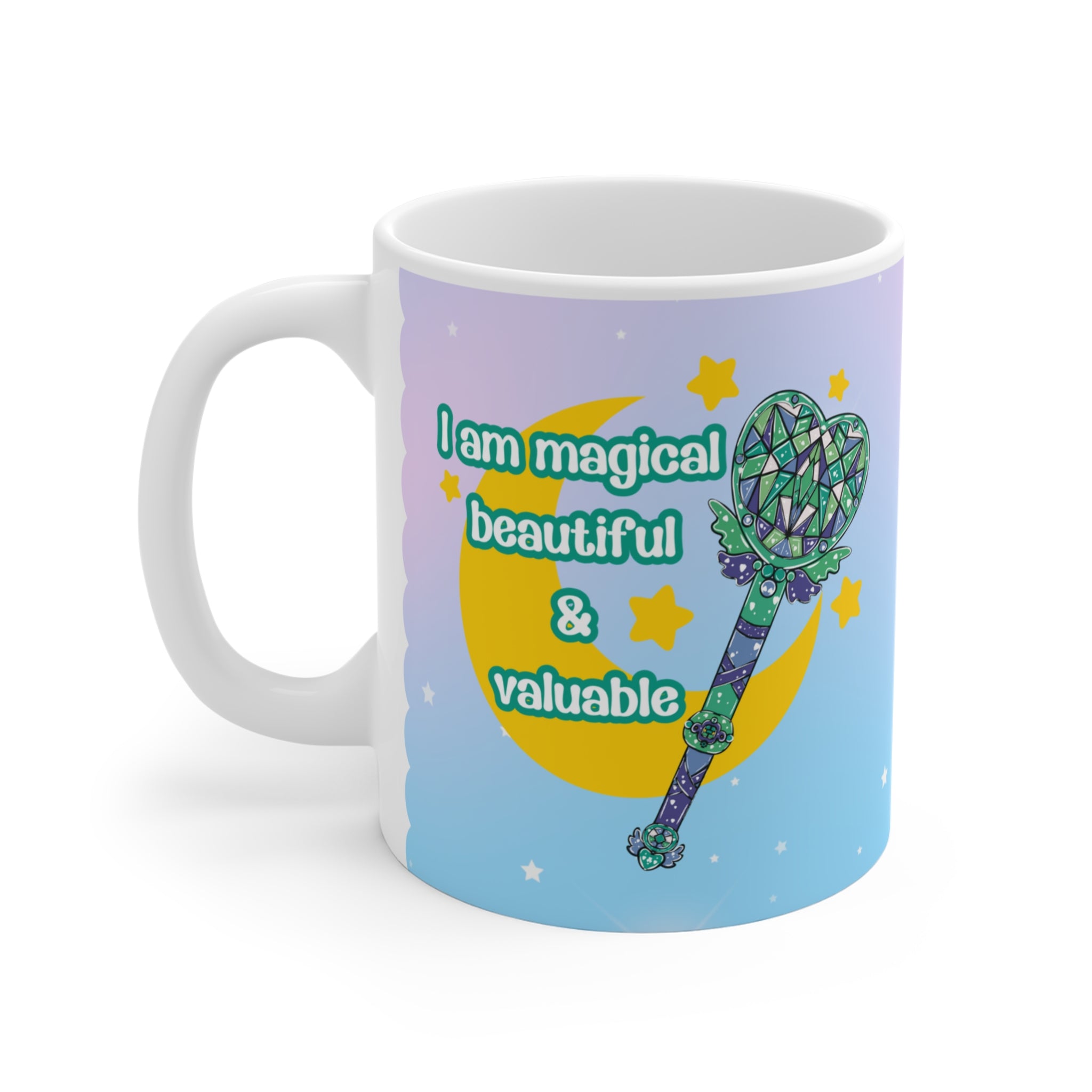 Gay Pride Tasse | Magical Girl Mug | LGBTQ Geschenk | Spülmaschinenfest | Keramik 330ml | Regenbogen Liebe, pride Geschenk