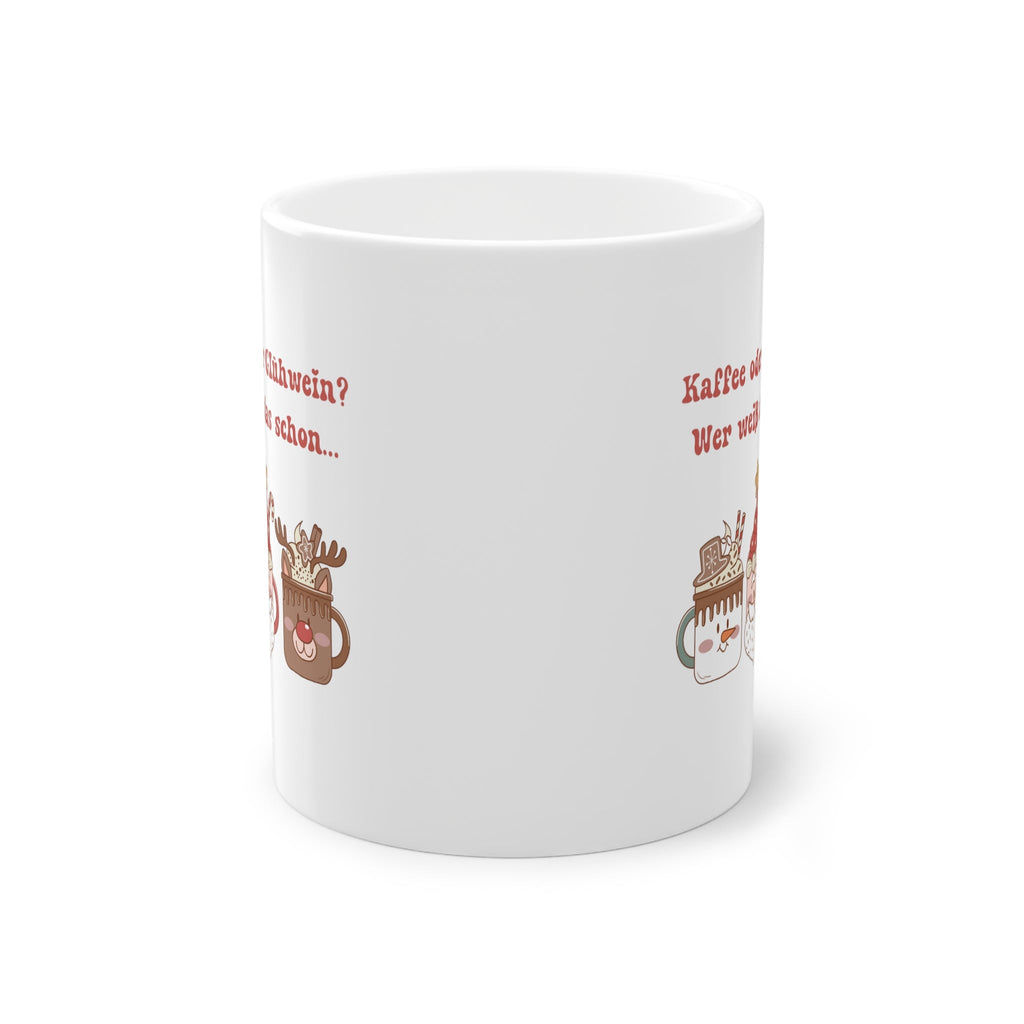 Bring eine Prise Humor in deinen Büroalltag mit und gönn dir diese witzige Glühwein Bürotasse für Weihnachten! Auch ideal als Geschenk für Kollegen zum Wichteln