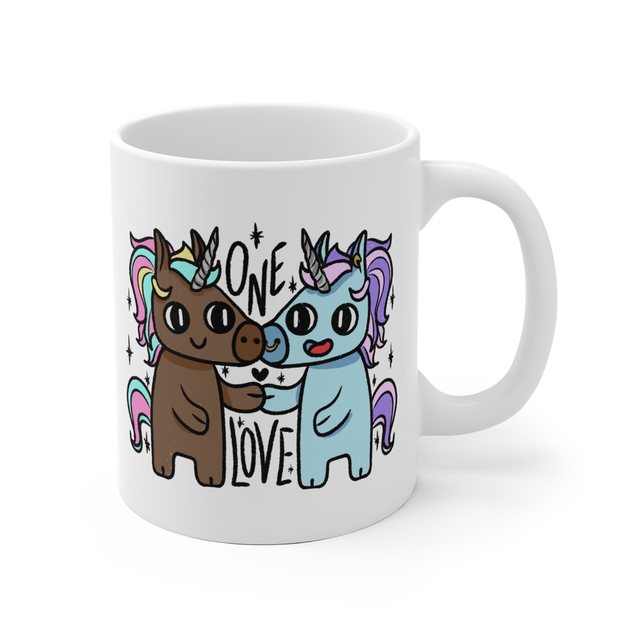 Pride Tasse Einhörner - One Love