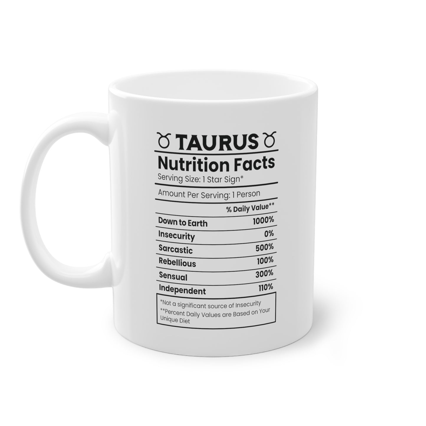 Unsere wunderschöne Motivtasse Stier, das perfekte Geschenk für alle im Sternzeichen Stier. Mit minimalistischem Print, ist sie ein dezenter Hingucker.