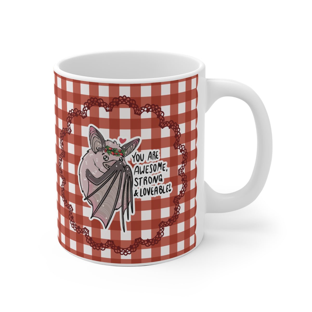 Fledermaus Motivtasse - Kunigunde - Affirmation