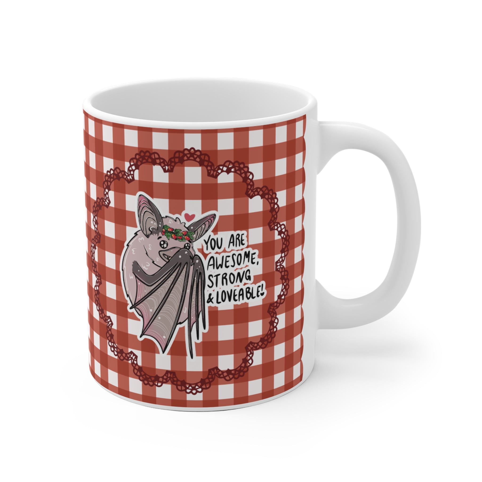 Fledermaus Motivtasse - Kunigunde - Affirmation