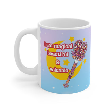 Lesbian Pride Tasse | Magical Girl Mug | LGBTQ Geschenk | Spülmaschinenfest | Keramik 330ml | Affirmation, pride Geschenk