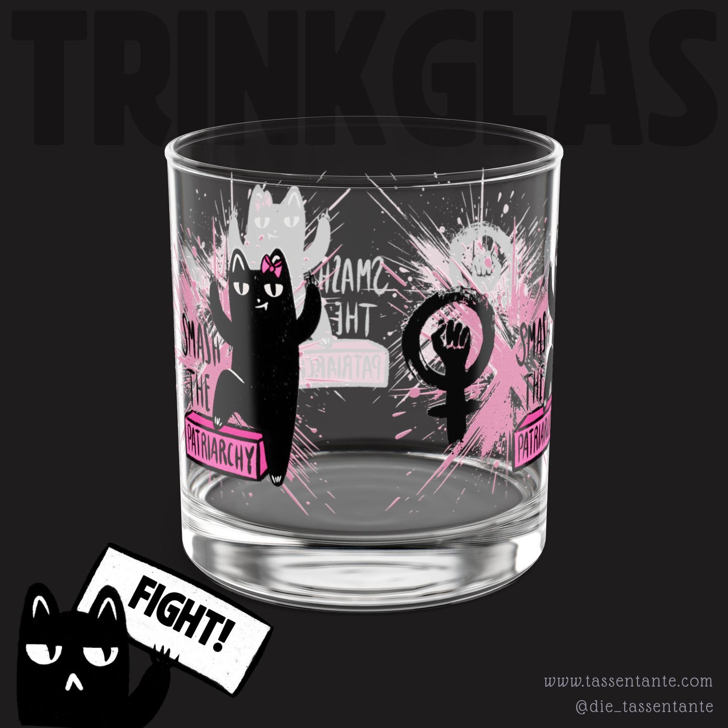 Trinkglas - Smash the Patriarchy