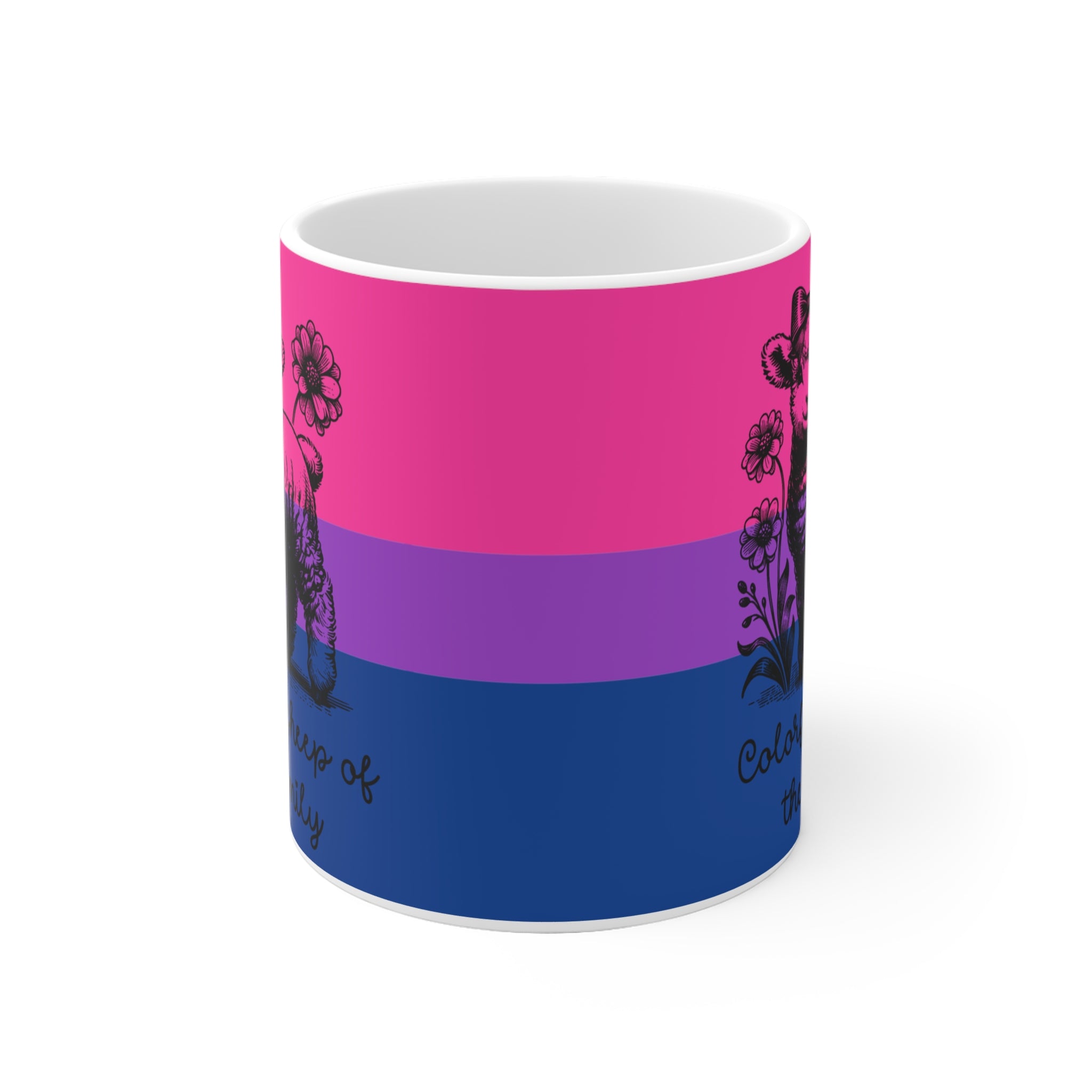 Pride Tasse „Colorful Sheep of the Family“ – Bisexuell Pride Geschenk mit Schaf-Motiv