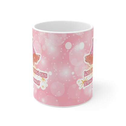 Liebevoll illustrierte Affirmation Tasse - Lass dir niemals dein Strahlen nehmen