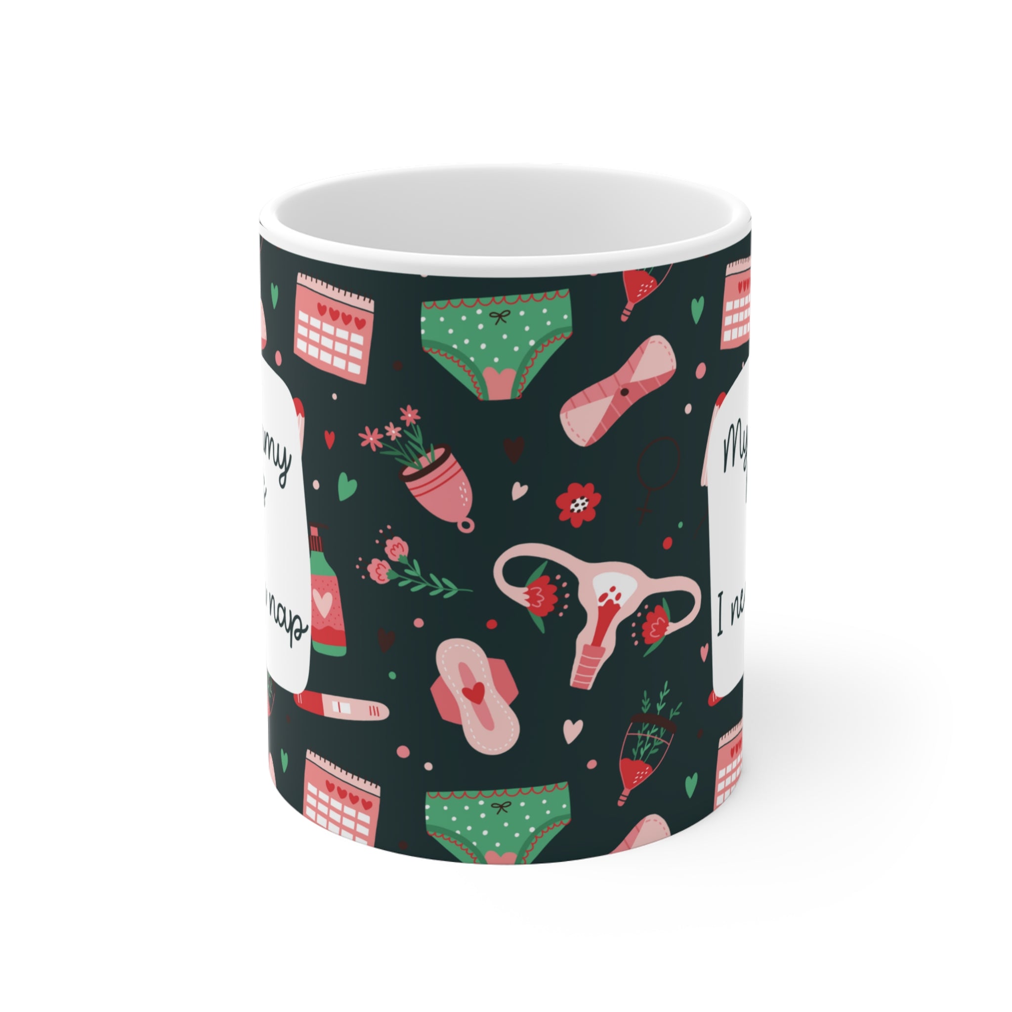 My Tummy Hurts Mug – süße Tasse bei Endometriose, Adenomyose, Regelschmerzen, chronischen Erkrankungen & Selfcare