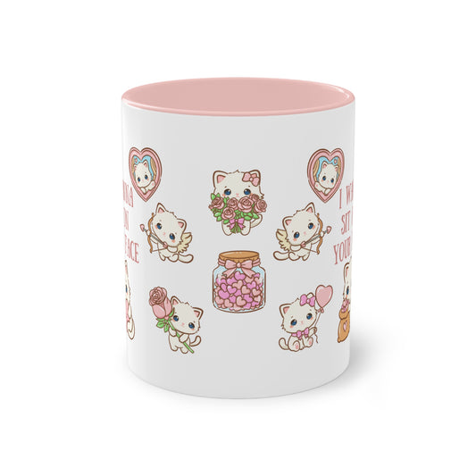 Freche Tasse "I wanna sit on your face"