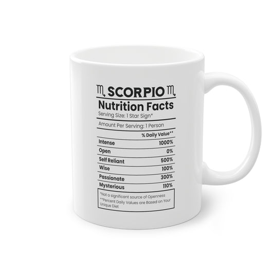 Unsere wunderschöne Motivtasse Skorpion, das perfekte Geschenk für alle im Sternzeichen Skorpion. Mit minimalistischem Print, ist sie ein dezenter Hingucker.